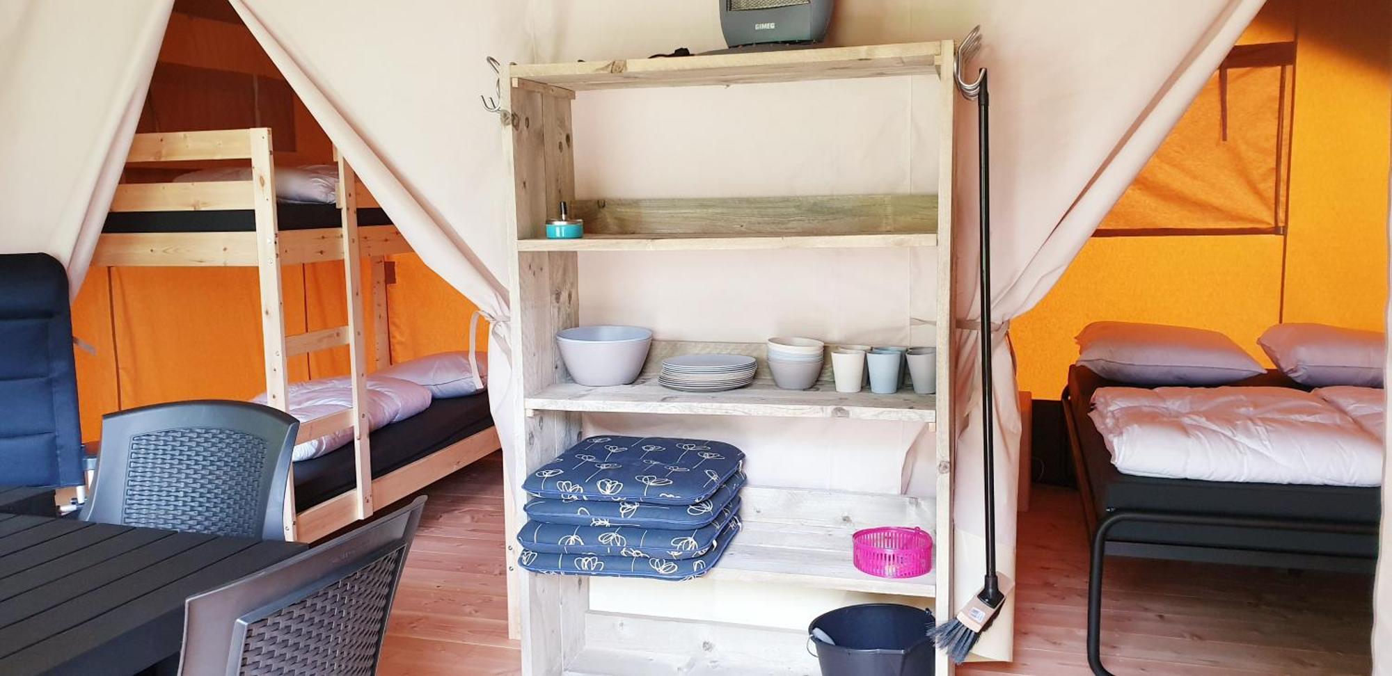 Safaritent at Camping de Breede Warffum Værelse billede